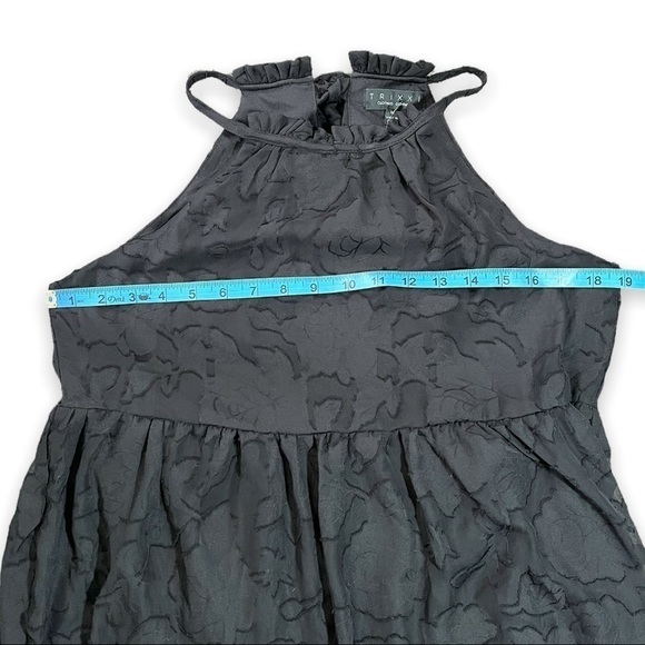 NWT Francesca Trixxi Black Bridgette Floral A-Line Mini Dress sz M - Picture 8 of 13